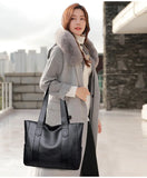 Large Capacity Shoulder Bag PU Leather Leisure Messenger Crossbody Daily Bags