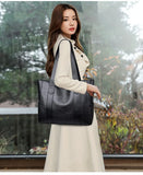 Large Capacity Shoulder Bag PU Leather Leisure Messenger Crossbody Daily Bags