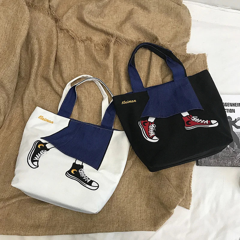 Canvas Totes Shoulder Bag for Women Large Capacity Casual Shopping Handbag