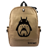 Totoro Cat Canvas Rucksack Backpack Schoolbag Travel Laptop Bag