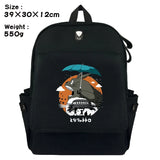 Totoro Cat Canvas Rucksack Backpack Schoolbag Travel Laptop Bag