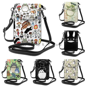 Totoro Lady Shoulder Bag Diagonal Portable Phone Bag
