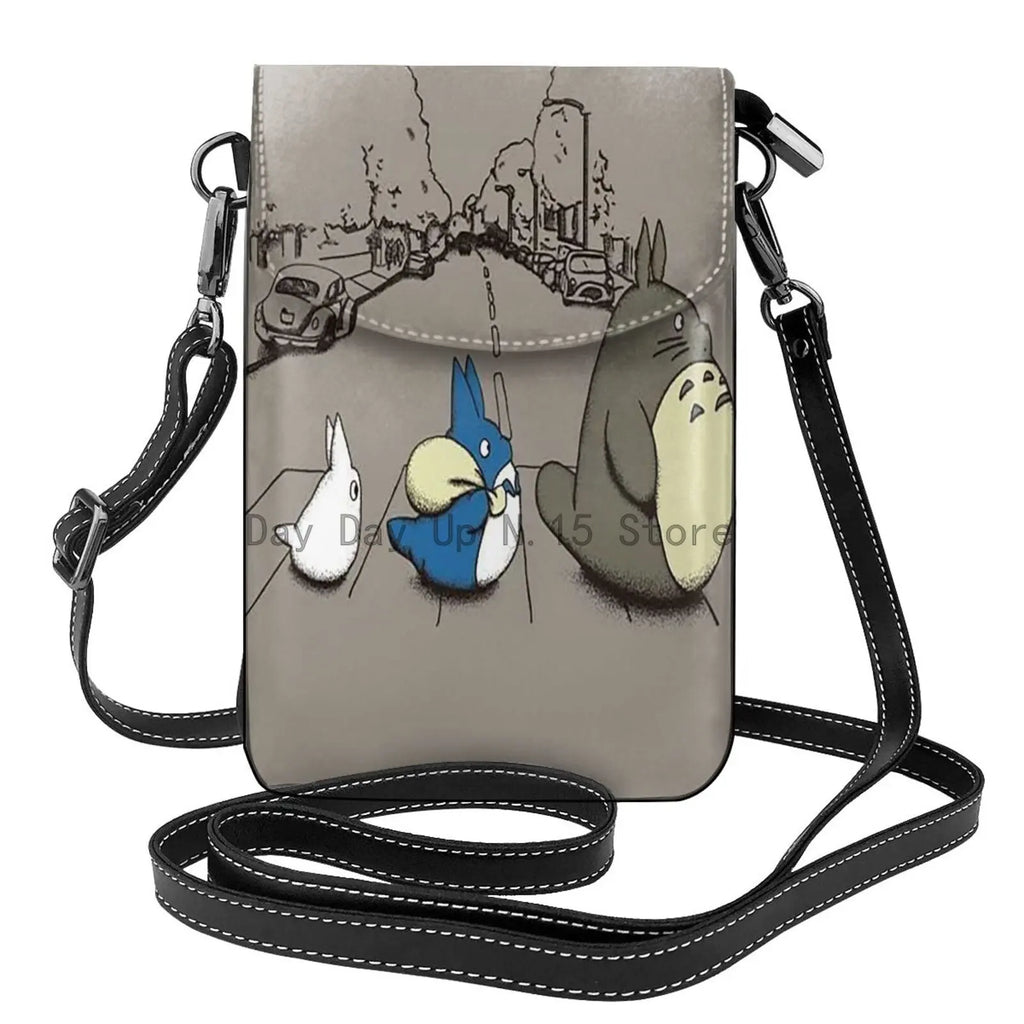 Totoro Lady Shoulder Bag Diagonal Portable Phone Bag