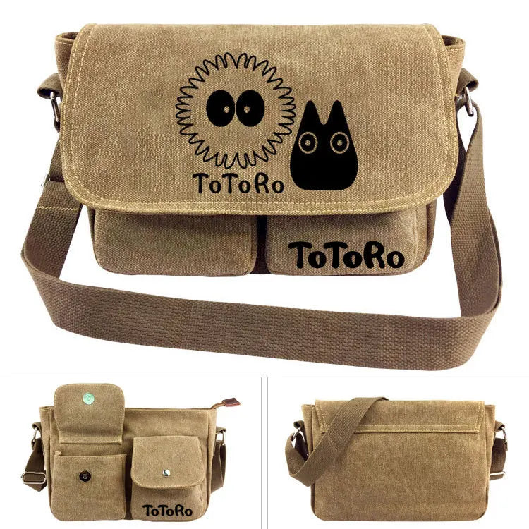 Totoro My Neighbor Cat Cross body Bag Messenger Bags Canvas Shoulder Bag