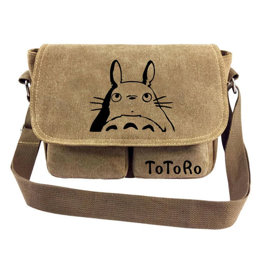 Totoro Susuwat My Neighbor Anime Canvas Crossbody Handbag