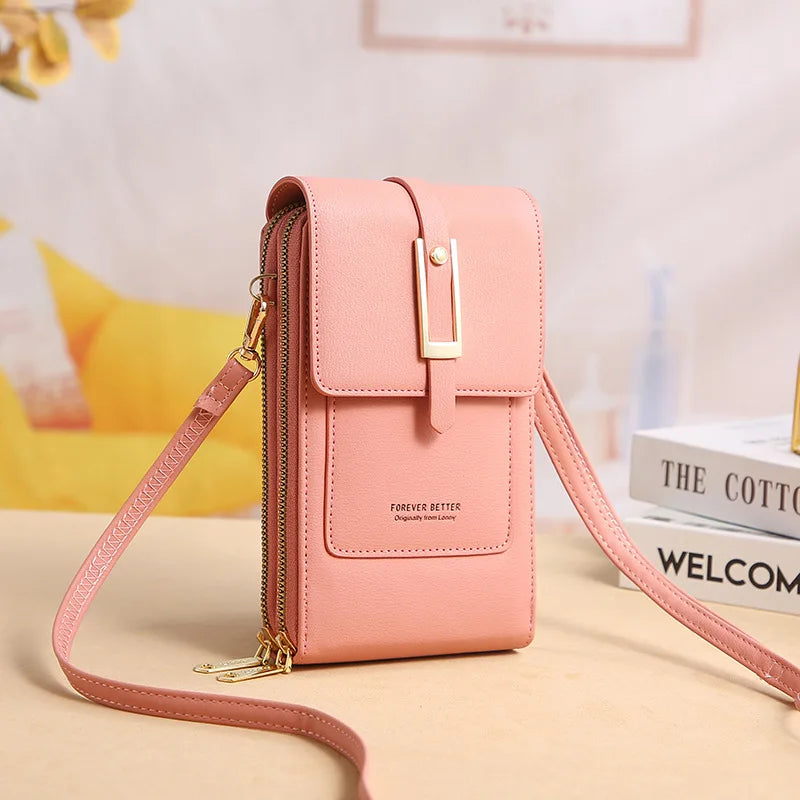 Touch Screen RFID Anti Theft Shoulder Phone Bag