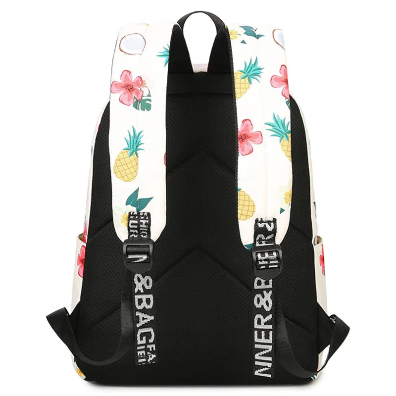 Casual Women Backpack Shoulder School Bags Bookbag for Teenagers Girls Laptop Ba