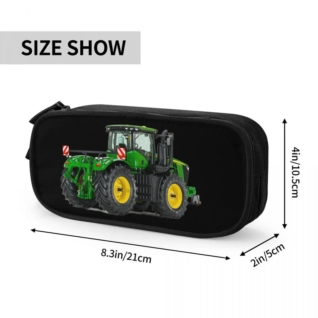 Tractor Pen Box Zipper Pen Bag Student School Stationery Bag