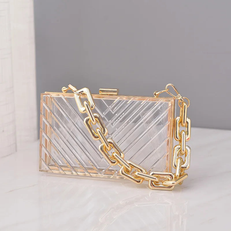 Acrylic Wallet Candy Colors Evening Bag Ladies Clutch Wedding Party Purses