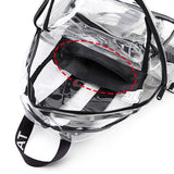 Transparent PVC Backpack Women's Jelly Bag Waterproof Beach Schoolbag
