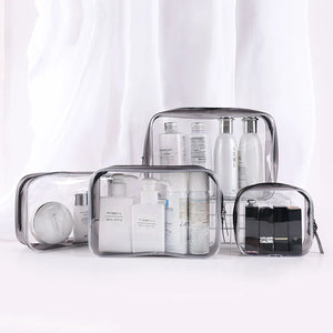 Transparent PVC Storage Bag Travel Cosmetic Toiletries Storage Bag