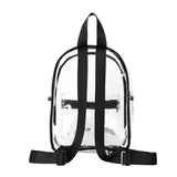 Transparent PVC Backpack for Female Casual Travel School
