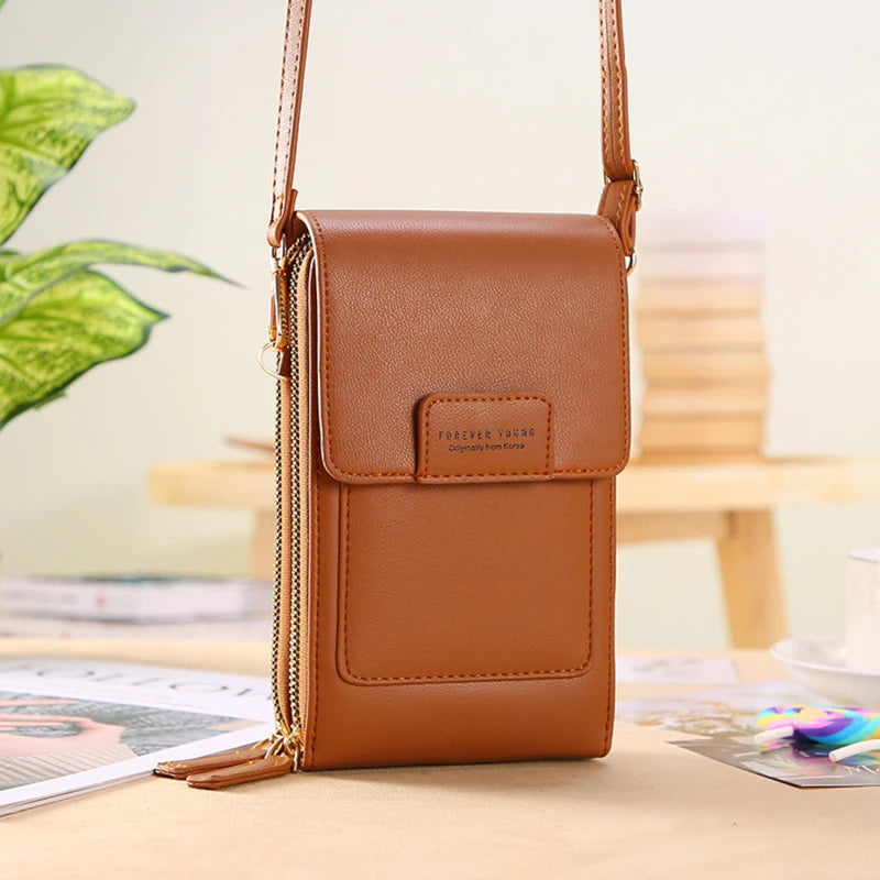 Vintage Style Phone Bag Women Chain Messenger Small Flap Bag
