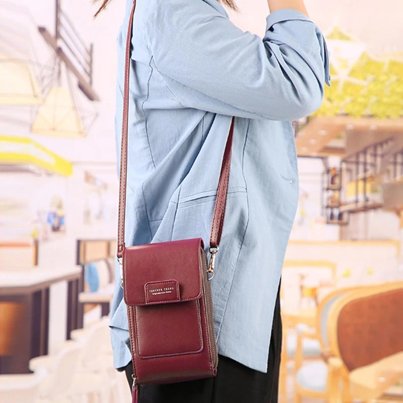 Vintage Style Phone Bag Women Chain Messenger Small Flap Bag