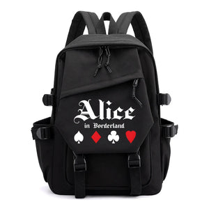 Alice In Borderland Print Backpack High-capacity Schoolbag