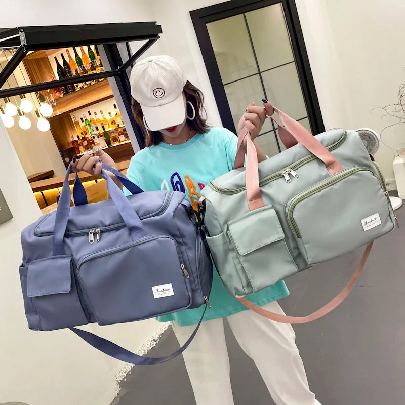 Large Capacity Waterproof Sports Gym Bag Women