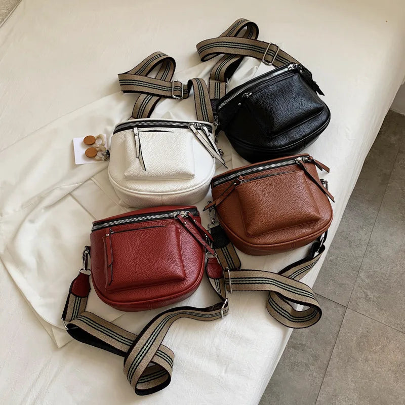 Travel Crossbody Bag Pu Leather Soft Handbags Messenger Bags For Ladies