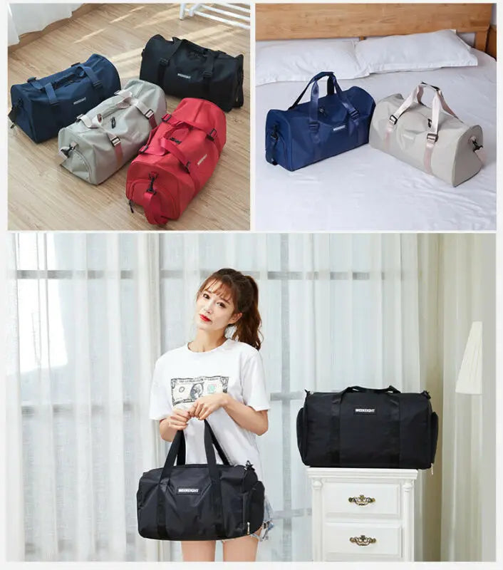 Large Foldable Sports Gym Duffle Bag Waterproof