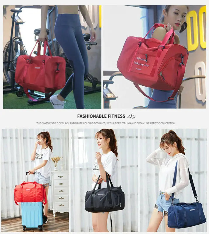 Large Foldable Sports Gym Duffle Bag Waterproof