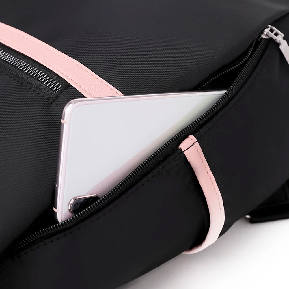 Travel Shoulder Bag Women Contr Knapsack Casual Multi-Function Anti-Th -1