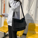 Casual Canvas Shoulder Bag for Women Large Capacity Crossbody Bag