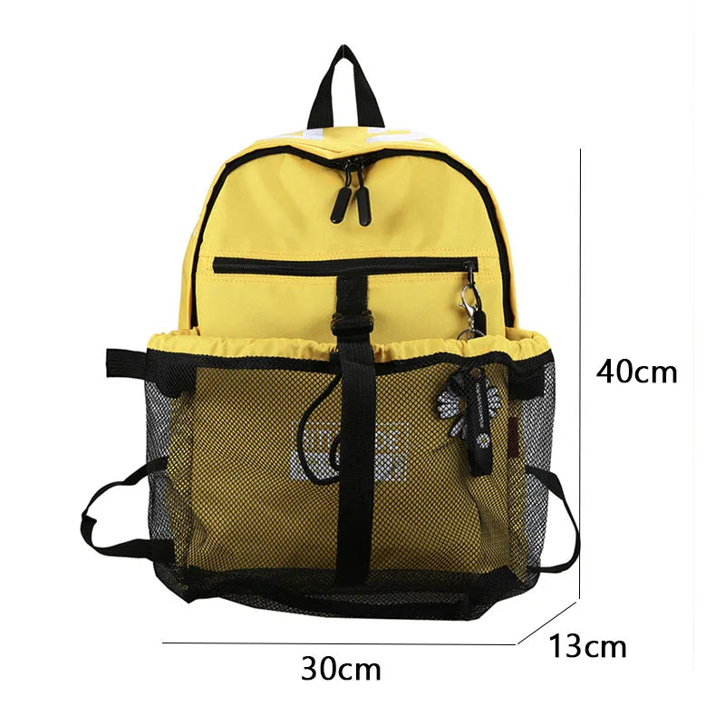 Waterproof College Backpack Girl Boy Schoolbag Teenager Student Basketball Bag
