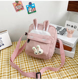 Cartoon Rabbit Messenger Bag Small Nylon Student Shoulder Bag