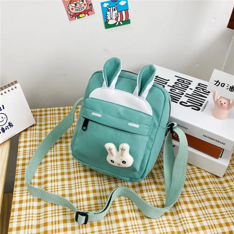 Cartoon Rabbit Messenger Bag Small Nylon Student Shoulder Bag
