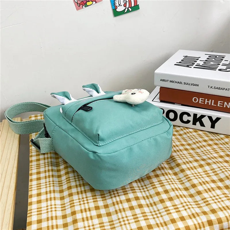 Cartoon Rabbit Messenger Bag Small Nylon Student Shoulder Bag