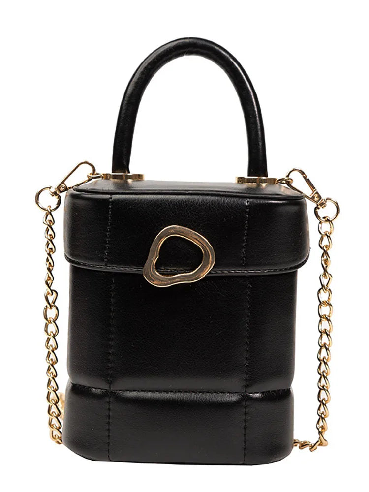 Mini Iphone Crossbody Bag Cylinder Pu Leather Women's Shoulder Bag Ha