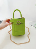 Mini Iphone Crossbody Bag Cylinder Pu Leather Women's Shoulder Bag Ha