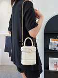 Mini Iphone Crossbody Bag Cylinder Pu Leather Women's Shoulder Bag Ha