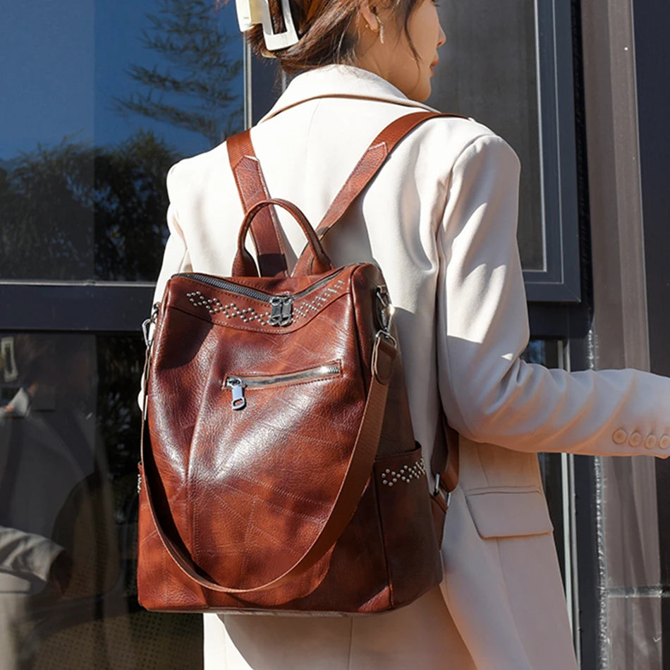 Women Backpack Purses Big Capacity School Book Bag Travel Rucksack