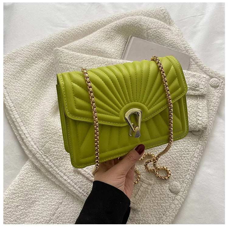 Women Small Messenger Bag with Chain Strap Handbag Ladies Crossbody Bags
