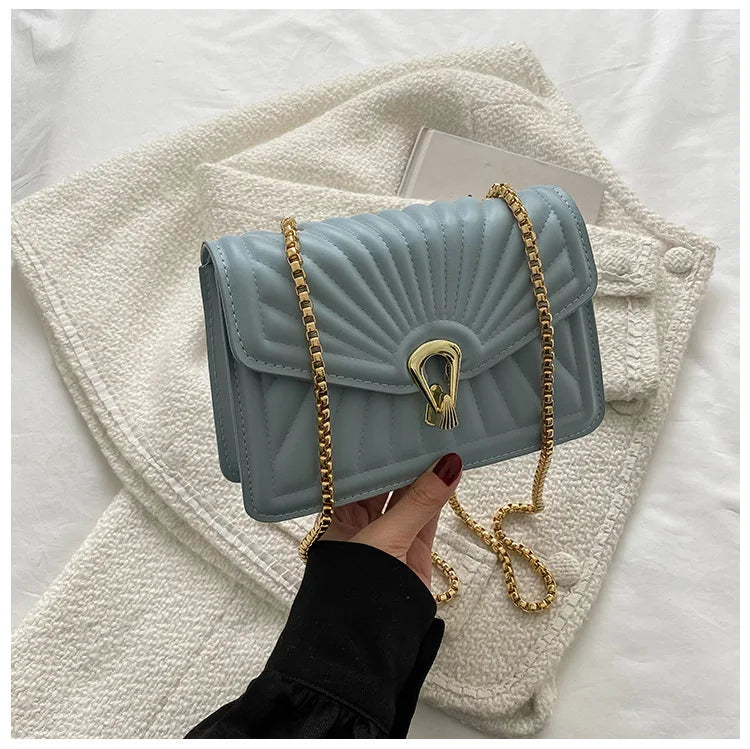 Women Small Messenger Bag with Chain Strap Handbag Ladies Crossbody Bags