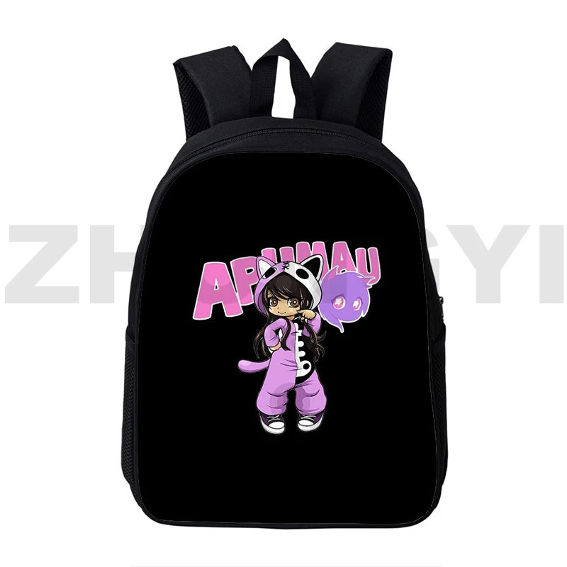 Cat Aphmau Backpacks Travel School Bag for Teenagers 3D Anime Laptop Women
