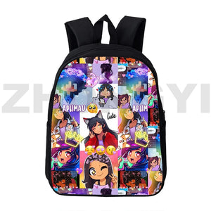 Cat Aphmau Backpacks Travel School Bag for Teenagers 3D Anime Laptop Women