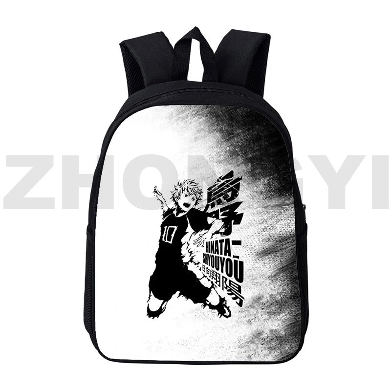 16" Haikyuu Backpack Travel Nekoma Karasuno Bag