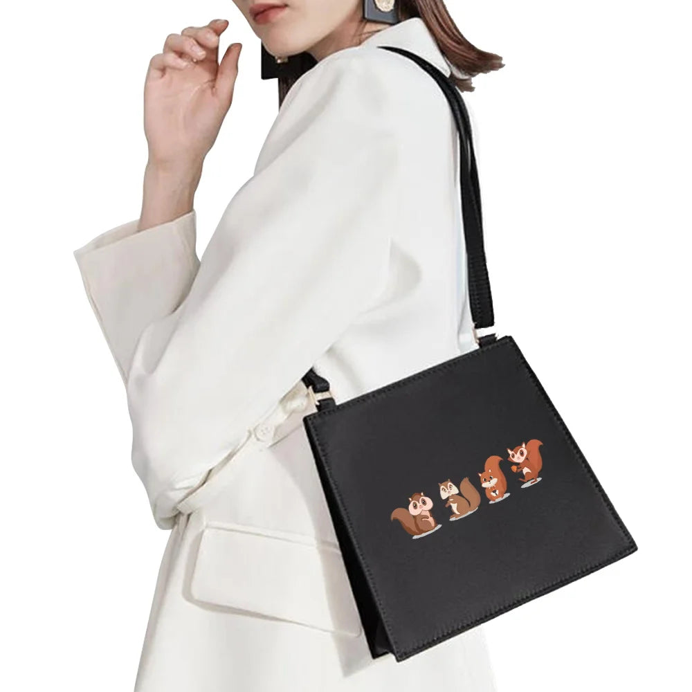 Cartoon Puppy Pattern Shoulder Bag for Women