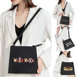 Cartoon Puppy Pattern Shoulder Bag for Women