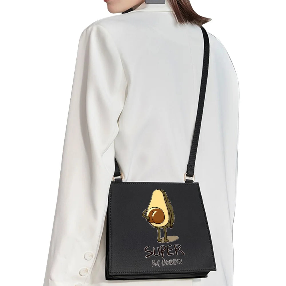 Avocado Pattern Series Women's Shoulder Bag Diagonal High-quality Handbag