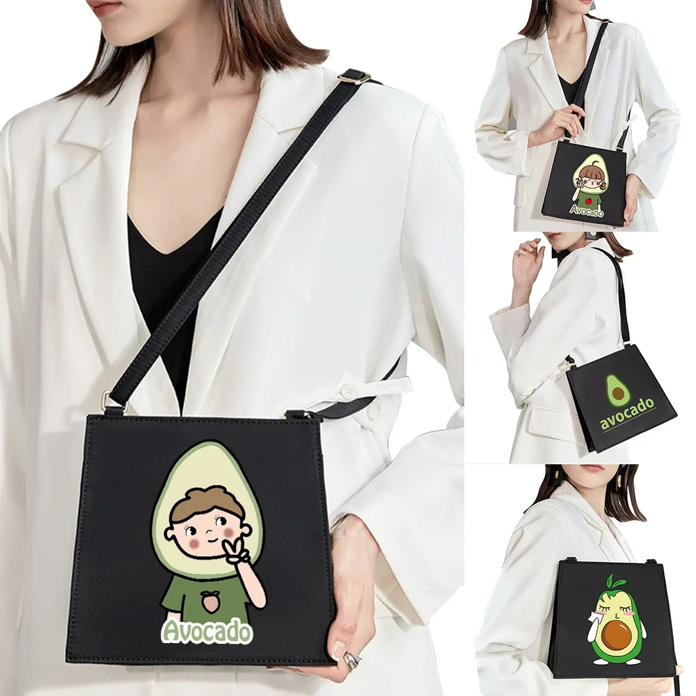 Avocado Pattern Series Women's Shoulder Bag Diagonal High-quality Handbag