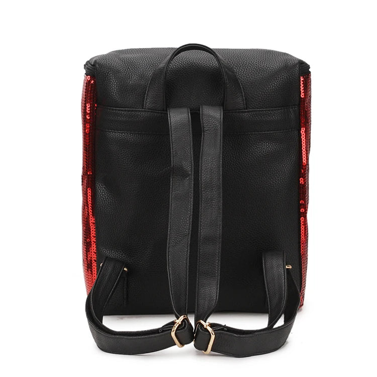 Sequins Dazzling Ladies Casual Backpack Shoulder Bag School Bags For Teenage Gi