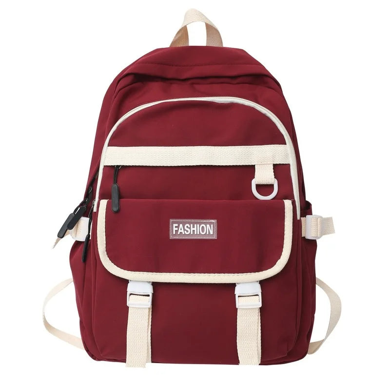 Girl Waterproof Travel Backpack Nylon Student Shoulder Bag