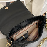 Quilted Shoulder Bags PU Leather Underarm Bags Ladies Crossbody Bags