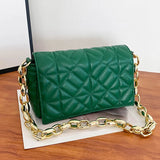 Quilted Shoulder Bags PU Leather Underarm Bags Ladies Crossbody Bags