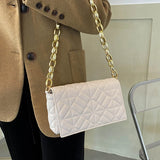 Quilted Shoulder Bags PU Leather Underarm Bags Ladies Crossbody Bags