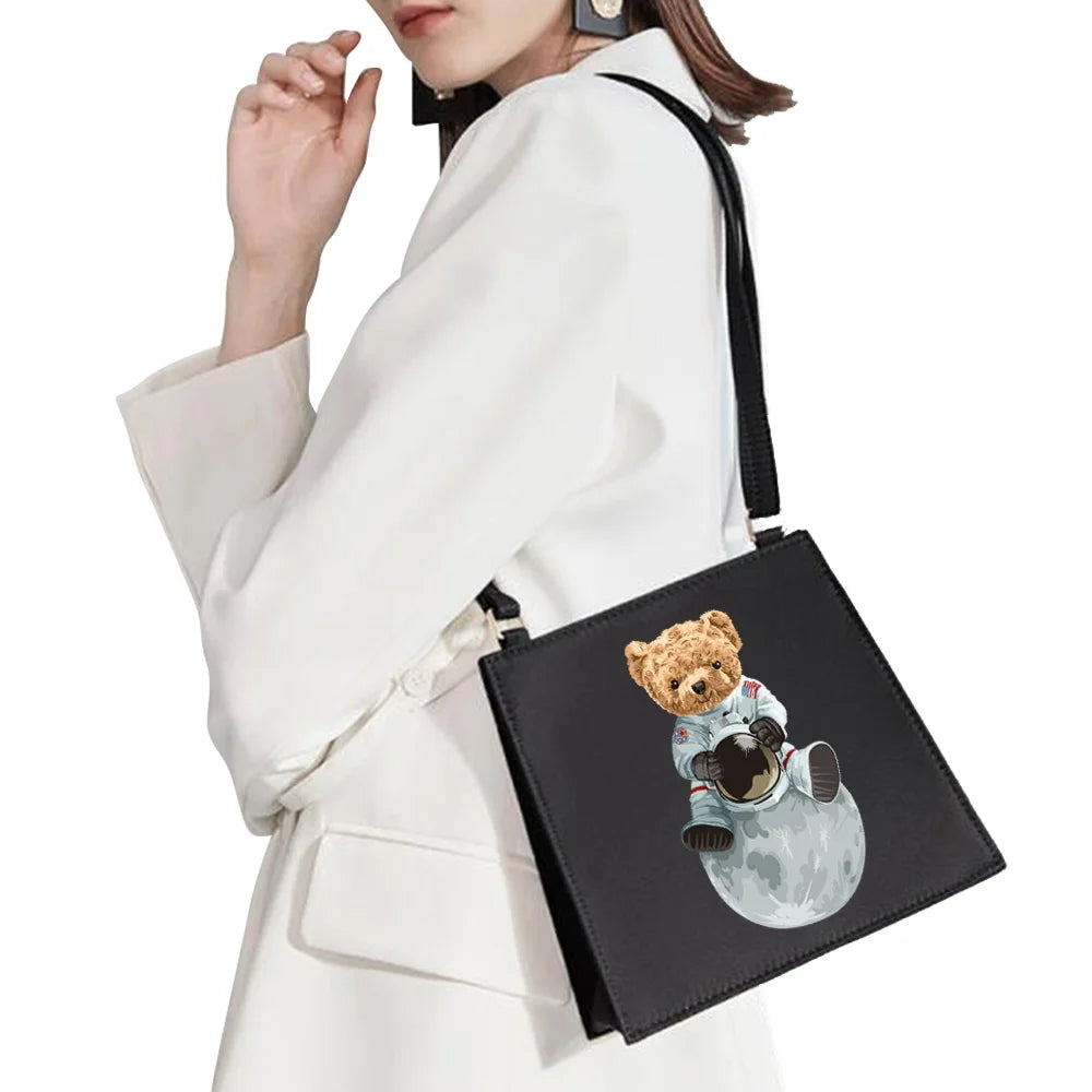 Astronaut Pattern Shoulder Bag for Women