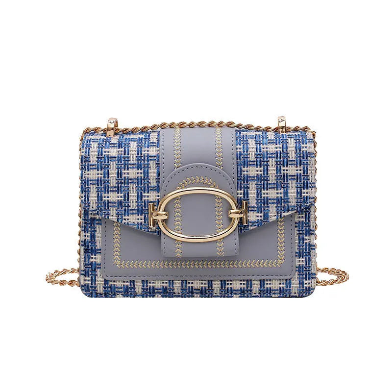 Women Lady Handbags Wide Strap Shoulder Bags Chain Messenger Crossbody Bags