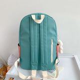 Canvas Patchwork Girls Backpack Urban School Bag Female Students Lightweight Lad